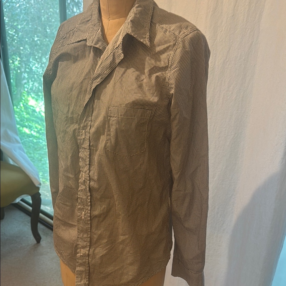 Checkered Button-Up Shirt